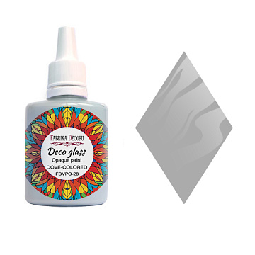 Deco Glass Opak Farbe, Lichtgrau, 30ml
