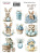 Set of stickers 9 pcs, Happy Easter!, #419