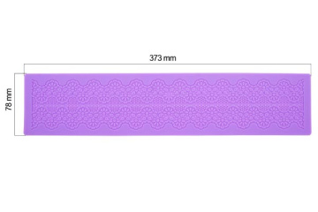 Silicone mat, Floral border #02 - 2 Silicone mat, Floral border #02 - 2
