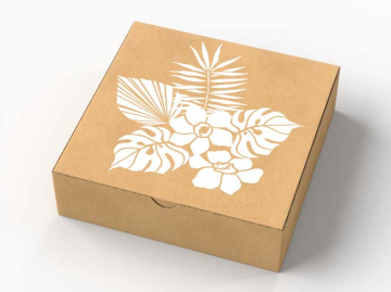 Stencil reusable, 15 cm x 20 cm Tropicl leaves, #444 - 2 Stencil reusable, 15 cm x 20 cm Tropicl leaves, #444 - 2