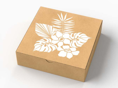 трафарет многоразовый, 15 см x 20 см,  тропические листья, #444 - 2 трафарет многоразовый, 15 см x 20 см,  тропические листья, #444 - 2