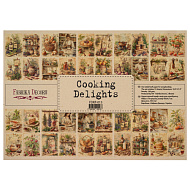 набор односторонней крафт-бумаги для скрапбукинга cooking delights 42x29,7 см, 10 листов