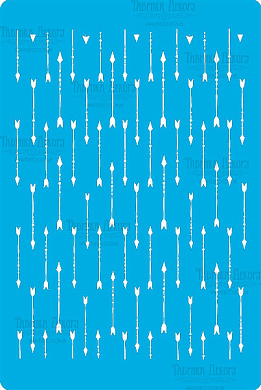 трафарет многоразовый 15x20см стрелочки фон #253 фабрика декору