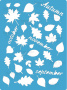 Stencil for crafts 15x20cm "Autumn mood" #173