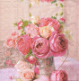 салфетка для декупажа "цветы в вазе" фабрика декору
