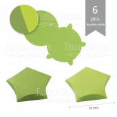 Набор картонных заготовок #002 color_Lime green-olive Набор картонных заготовок #002 color_Lime green-olive
