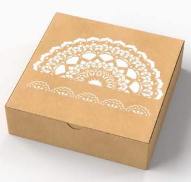 трафарет многоразовый 15x20см нежное кружево 3 #186 фабрика декору - 2