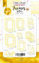 Fotorahmen-Set aus Karton mit Goldfolie #1, Gelb, 39-tlg