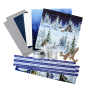 DIY kit for making 2 greeting cards on stands "Winter Tales", 20 cm x 10 cm - 0