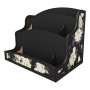 Desktop organizer for papers and writing supplies