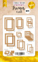 Набор картонных фото рамок с фольгированием #1 Kraft 39шт
