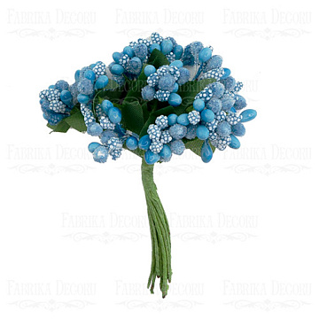 Set of decorative sprigs Blue 12pcs