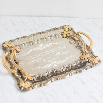 Stencil for decoration XL size (30*30cm), Vintage monograms with text #065 - 2