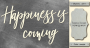 Чипборд Happiness is coming 10х20 см #464