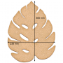 Art board Monstera Leaf, 23,5cm х 30cm - 0