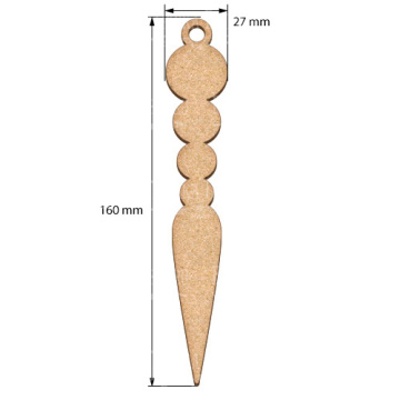 Blank for decoration New year tree toy 34, #465 - 2