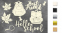 Spanplatten-Set "Hallo Schule" #467
