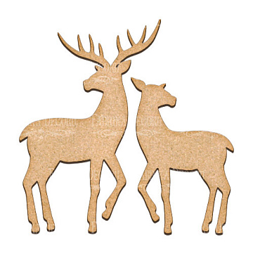  Art board Deer set