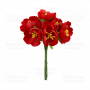 Kwiaty jaśminu, kolor Czerwony, 6 szt