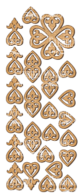 set of mdf ornaments for decoration #72