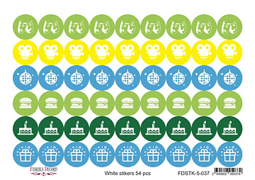 Set of stickers for journaling and planners #5-037