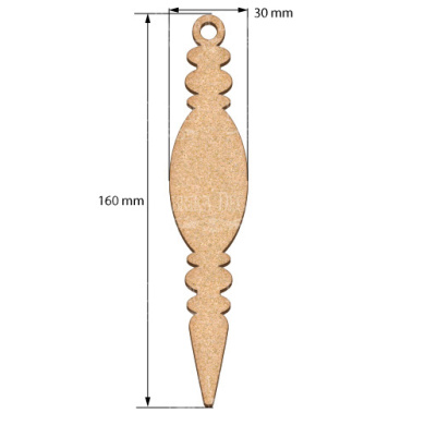 Blank for decoration New year tree toy 20, #451 - 2