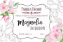 Set of 8pcs 10х15cm for coloring by markers Magnolia in bloom RU