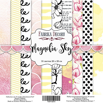 Zestaw papieru do scrapbookingu "Magnolia Sky" 20cm x 20cm 