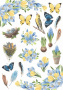 overlay "botany spring" 21х29,7 сm