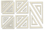 Набор чипбордов Треугольники 10х15 см #080