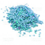 Sequins Stars mini, blue with green nacre,  #006 - 0