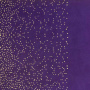 Piece of PU leather with gold stamping, pattern Golden Mini Drops Violet, 50cm x 25cm - 1