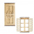 фигурки 3d для украшения кукольных домиков и шедоубоксов дверь, окно, набор #279
