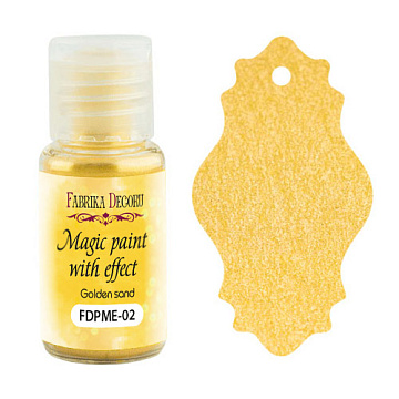 Sucha farba Magic paint z efektem Złoty piasek, 15 ml