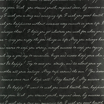 Arkusz kraft papieru z wzorem "List na czarno"