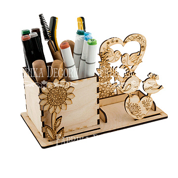 Desk organizer DIY kit for visit cards and stationery, #08