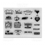 Silicone stamps set 18pcs Size 8cm х 10,5сm 