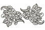 Spanplatten-Set Blumenornament #545