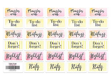 Journaling stickers set #4-004