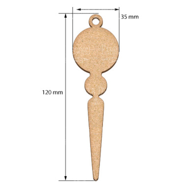 Blank for decoration New year tree toy 8, #439 - 2