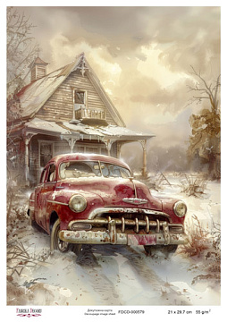 Decoupage card #0579, 21x29,7cm, Fabrika Decoru
