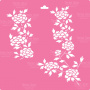 Stencil for decoration XL size (30*30cm), Hydrangea bush #013