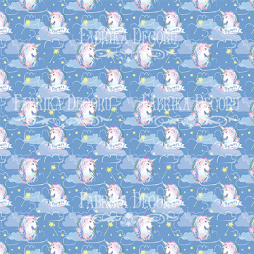 Sheet of double-sided paper for scrapbooking Believe in miracle #32-04 12"x12" - 2