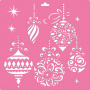 Stencil for decoration XL size (30*30cm), Christmas decorations #164