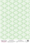 Arkusz kalki z nadrukiem, Deco Vellum, format A3 (11,7" х 16,5"), "Damask Mint Green"