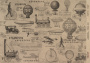 Kraft Decoupage Papier 29,7x21cm, “Scienze antiche”, #0053