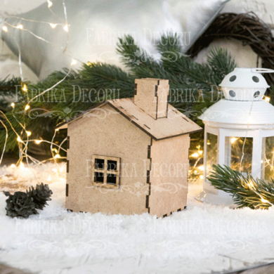 Заготовка для декорирования "Домик-5", #106, MDF - 2 Заготовка для декорирования "Домик-5", #106, MDF - 2