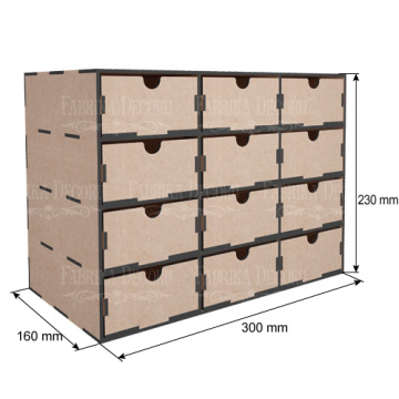 Desk organizer kit for stationery, accessories, artistic or creative materials, #273 - 2