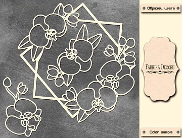 Megaspanplatte „Orchidee im Quadrat“ #015