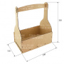 Gift basket for flowers, fruit and presents, 290х150х350 mm, DIY kit #345 - 1